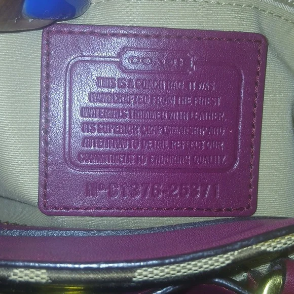 Coach Brooke Carryall Red and Tan Shoulder Bag - Picture 13 of 13